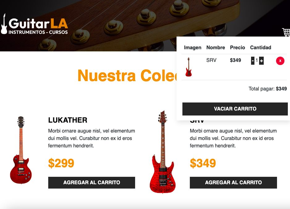 Guitar shop