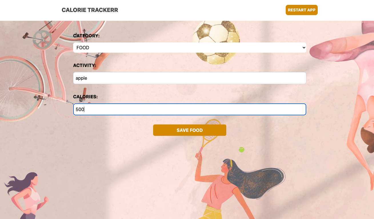 Calorie tracker App