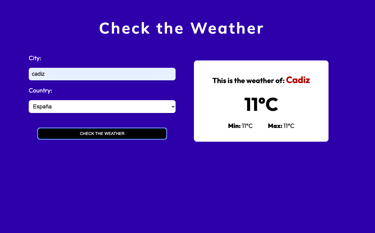 Wheather finder App